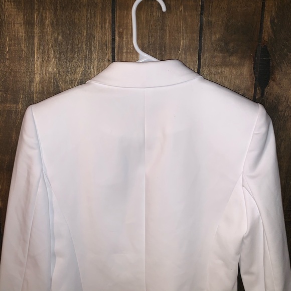 Calvin Klein | White no closure blazer - Picture 4 of 14